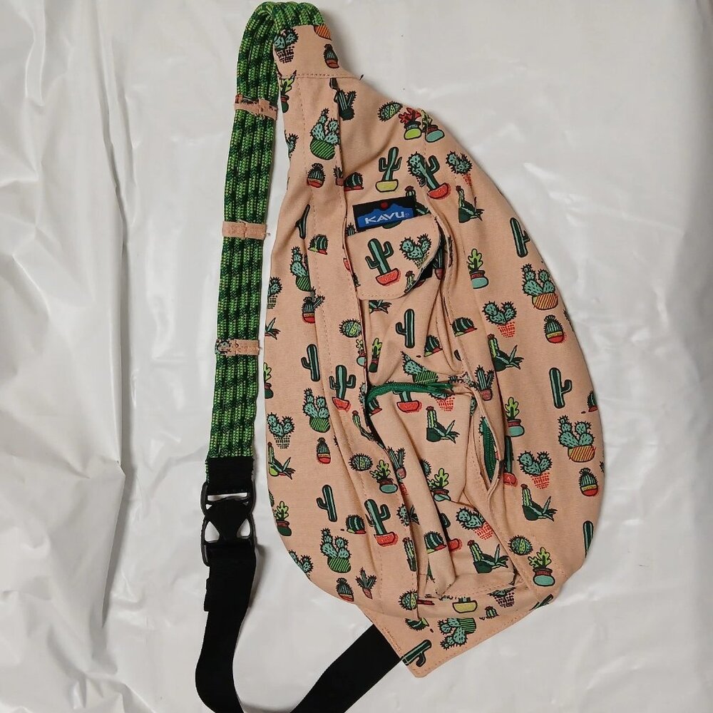Kavu Crossbody Sling Bag Backpack Cactus